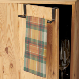 Warm Herfst Oogst Tartan Schotse Ruit Patroon Theedoek