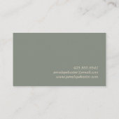 Warm Herfst Visitekaartje (Achterkant)