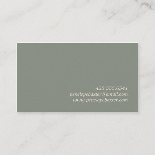 Warm Herfst Visitekaartje (Achterkant)