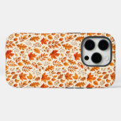 Warm Herfstblad Naadloos Patroon Case-Mate iPhone Case (Achterkant (horizontaal))