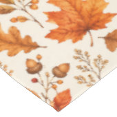 Warm Herfstblad Naadloos Patroon Tafelkleed (Gekanteld)
