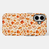 Warm herfstbladeren naadloos patroon Case-Mate iPhone case (Achterkant (horizontaal))