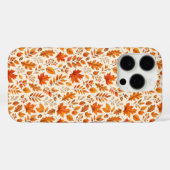 Warm herfstbladeren naadloos patroon Case-Mate iPhone case (Achterkant (horizontaal))