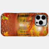Warm herfstbospad met gouden bladeren Case-Mate iPhone case (Achterkant (horizontaal))