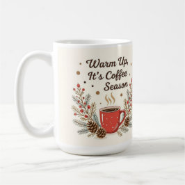 Warm het is koffie seizoen koffiemok
