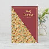 Warm Holiday & New Year Card Feestdagenkaart (Staand voorkant)