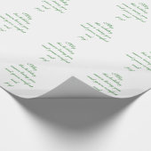 Warm Holiday wil kerstbericht Cadeaupapier (Hoek)