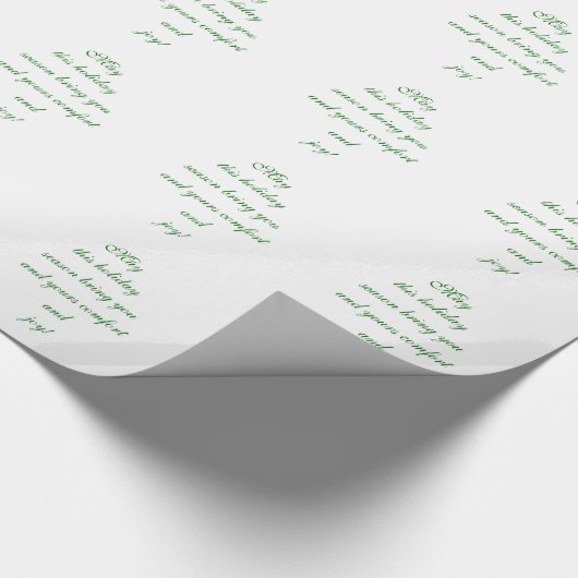 Warm Holiday wil kerstbericht Cadeaupapier (Hoek)