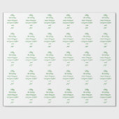 Warm Holiday wil kerstbericht Cadeaupapier (Vlak)