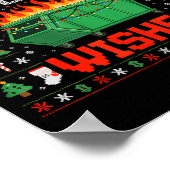 Warm Holiday Wishes Dumpster Fire Ugly Christmas S Poster (Hoek)