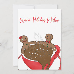 Warm Holiday Wishes Feestdagenkaart