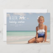 Warm Holiday Wishes | Vrijdag Fotogroet Feestdagenkaart (Voorkant)