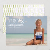 Warm Holiday Wishes | Vrijdag Fotogroet Feestdagenkaart (Voorkant / Achterkant)