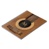 Warm hout Acoustic Guitar Notebook Notitieboek (Linkerzijde)