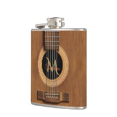 Warm hout Akoestische gitaar Heupfles (Links)