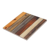 Warm houten plankpatroon tegeltje (Zijkant)