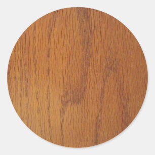 Warm-houtkorreltextuur Ronde Sticker