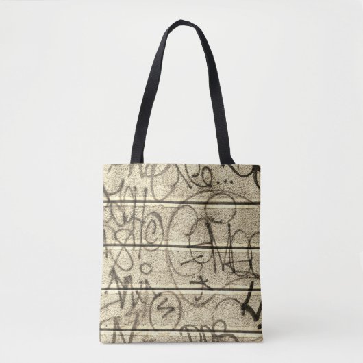 Warm Hues Urban Graffiti Style Canvas tas (Voorkant)