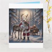 Warm Hugs in a Winter Wonderland Kaart (Gele Bloem)