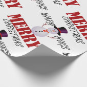 Warm Hugs Merry Kerstmis Cadeaupapier (Hoek)
