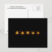 Warm in de duisternis briefkaart (Voorkant / Achterkant)