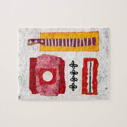 Warm in hier puzzel - Abstracte kunst Legpuzzel (Horizontaal)