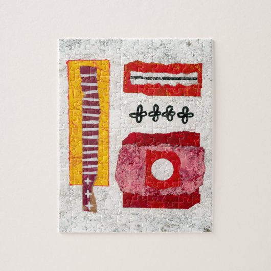 Warm in hier puzzel - Abstracte kunst Legpuzzel (Verticaal)