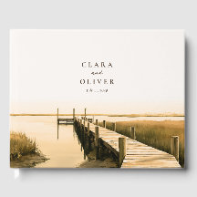 Warm Ivoor Sepia Serif Lowcountry Moeras Bruiloft 