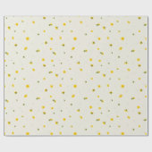 Warm Ivory Japanese Dandelion Floral Pattern Cadeaupapier (Vlak)