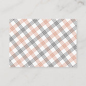 Warm Ivory Pumpkin Floral Registry Informatiekaartje (Achterkant)