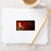 Warm Karslicht Kerst Adres Label (Insitu)