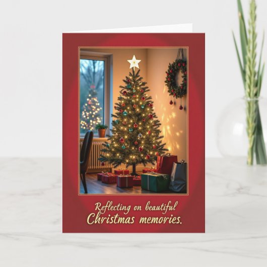 Warm Kerst Interieur Kaart (Voorkant)