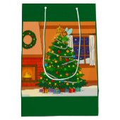 WARM KERSTBOOM BOOM ONTWERP MEDIUM CADEAUZAKJE (Achterkant)