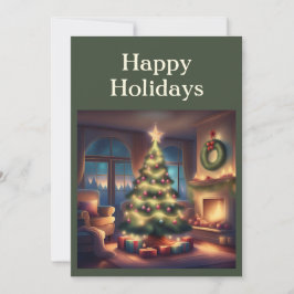 Warm Kerstboom Feestdagenkaart