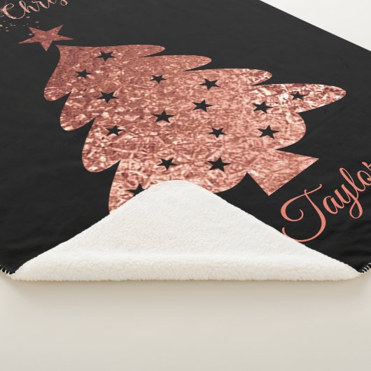 Warm kerstboom houden sherpa deken (3/4)