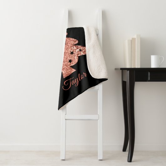 Warm kerstboom houden sherpa deken (In situ)