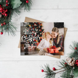 Warm kerstfeest briefkaart