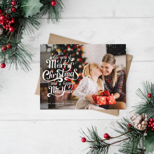 Warm kerstfeest briefkaart