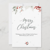 Warm Kerstfeest Kaart (Voorkant)