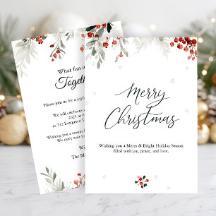 Warm Kerstfeest Kaart