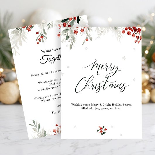 Warm Kerstfeest Kaart