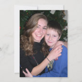 Warm kerstfeestjes Foto achterste Kaart (Achterkant)