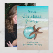 Warm kerstfeestjes Foto achterste Kaart (Voorkant / Achterkant)