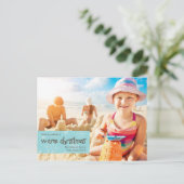 Warm kerstfotofeestdag Briefkaart (Staand voorkant)