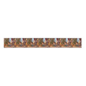 Warm Kerstlint Kaartje Grosgrain Lint (Voorkant)