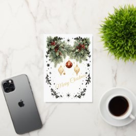 Warm Kerstwens Ontwerp Folie Feestdagenkaart