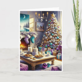 Warm Kerstwens Wenskaart Feestdagen Kaart