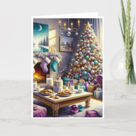 Warm Kerstwens Wenskaart Feestdagen Kaart