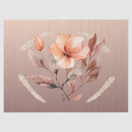 Warm kleur Country Design Tissue Paper Tissuepapier (Voorkant)