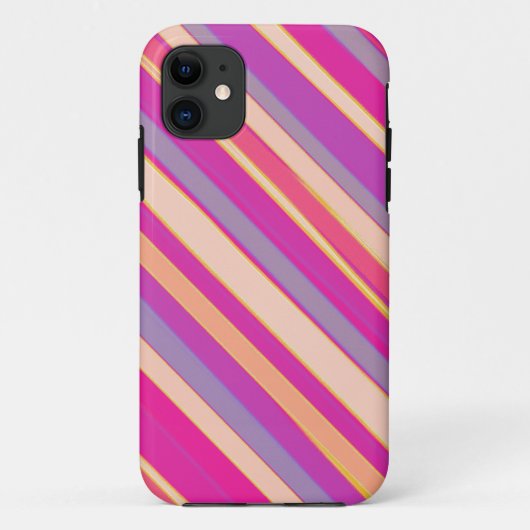 Warm kleuren diagonaal strepen grafische kunst Case-Mate iPhone case (Achterkant)